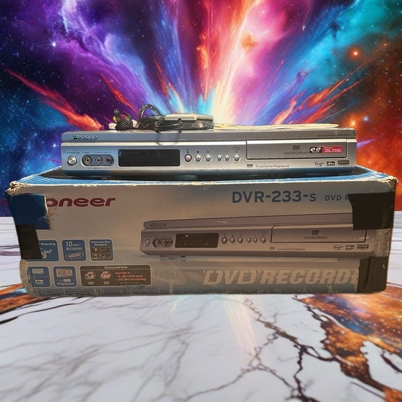 Pioneer DVR-233-S DVD Recorder Player With Remote Manuals & Box TESTED! - Picture 1 of 5